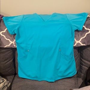 Turquoise Beyond Scrubs top
